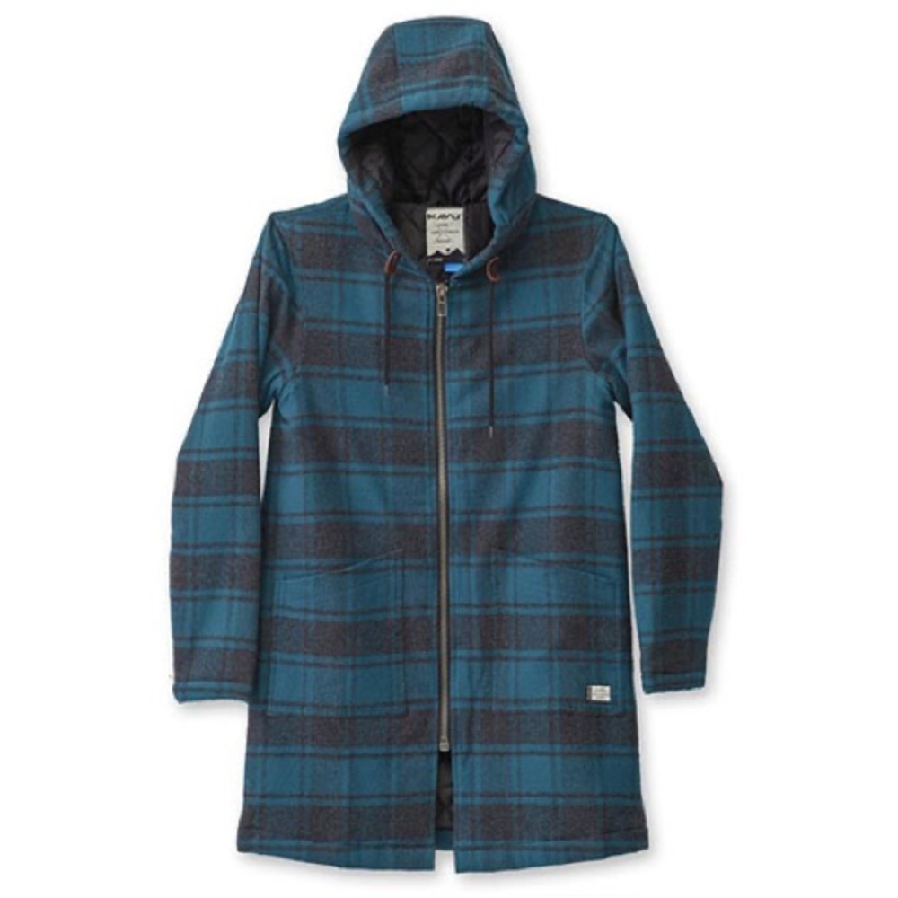 Kavu. Women's Deer Haven Jacket FX. Teal/Gray. Size XXS.